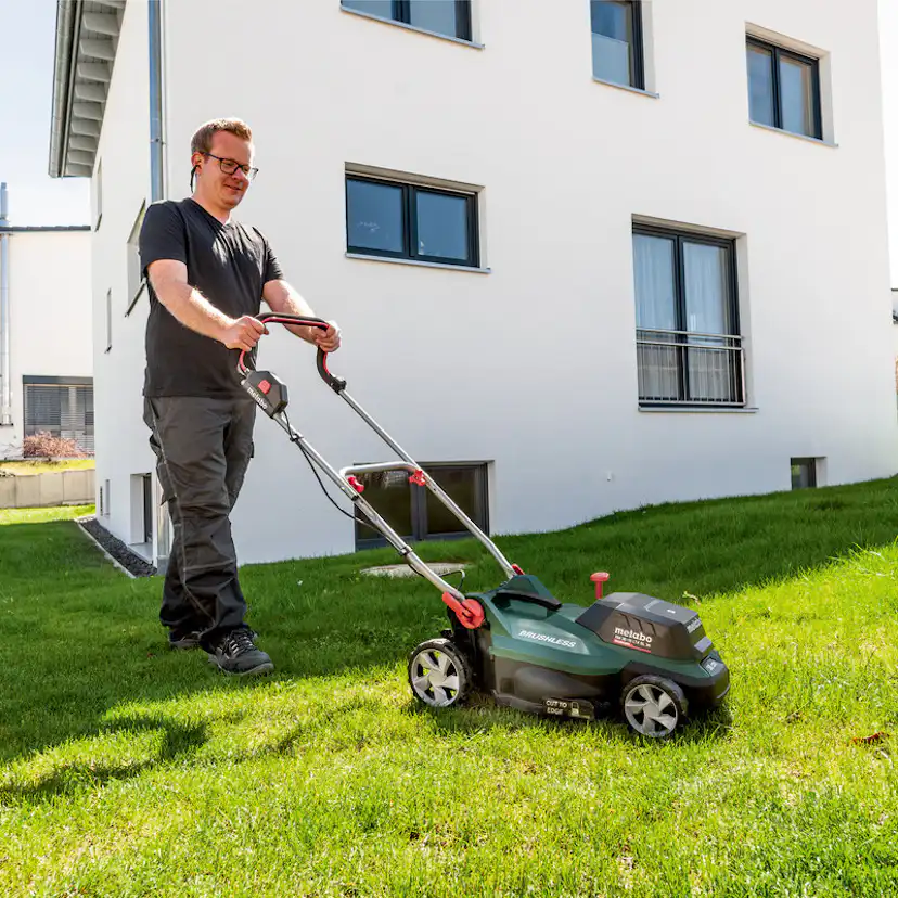 Gräsklippare Metabo Rm 36-18 LTX BL 36 18V Solo utan Batteri och Laddare