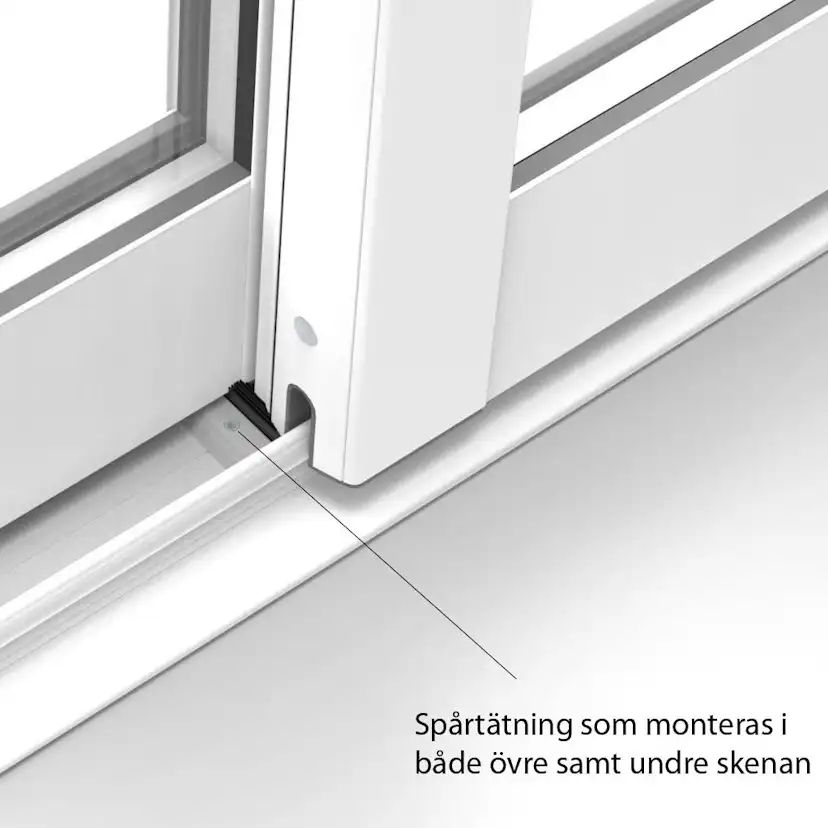 Skjutfönster med fast underdel Landskap Robust Året Runt 3-del
