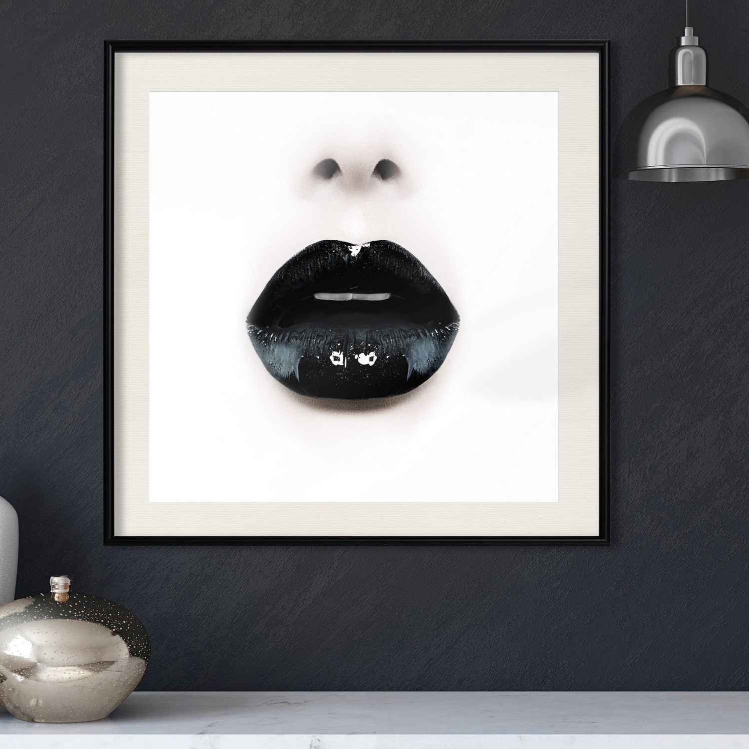 Poster Artgeist Affisch Black Lipstick
