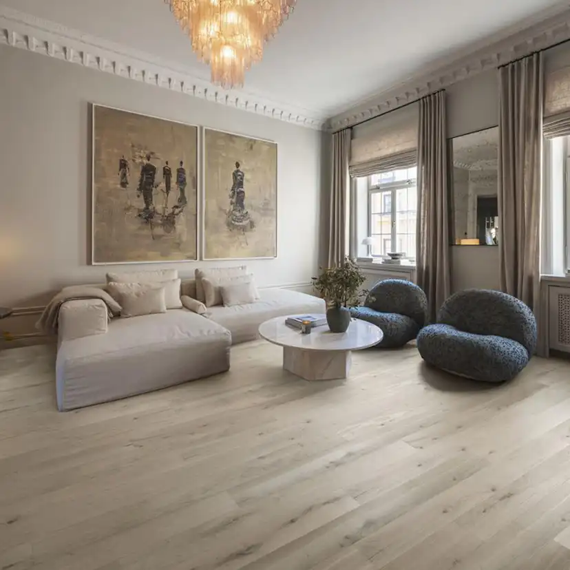 Parkettgolv Kährs Beyond Retro Loft White Ultramatt Lack Ek 1-Stav