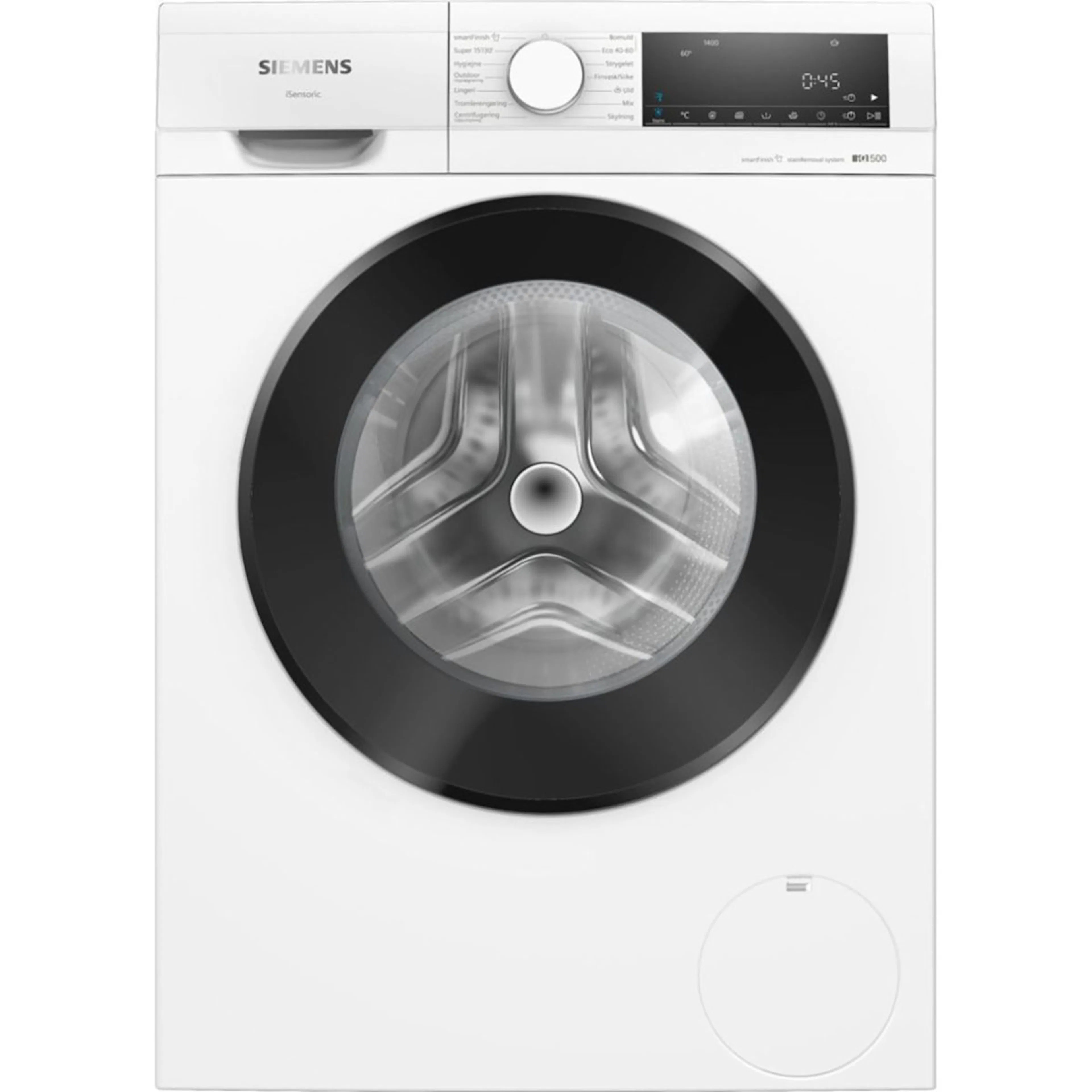 Frontmatad Tvättmaskin Siemens WG44G2ZPDN iQ500 med Kolborstfri Motor