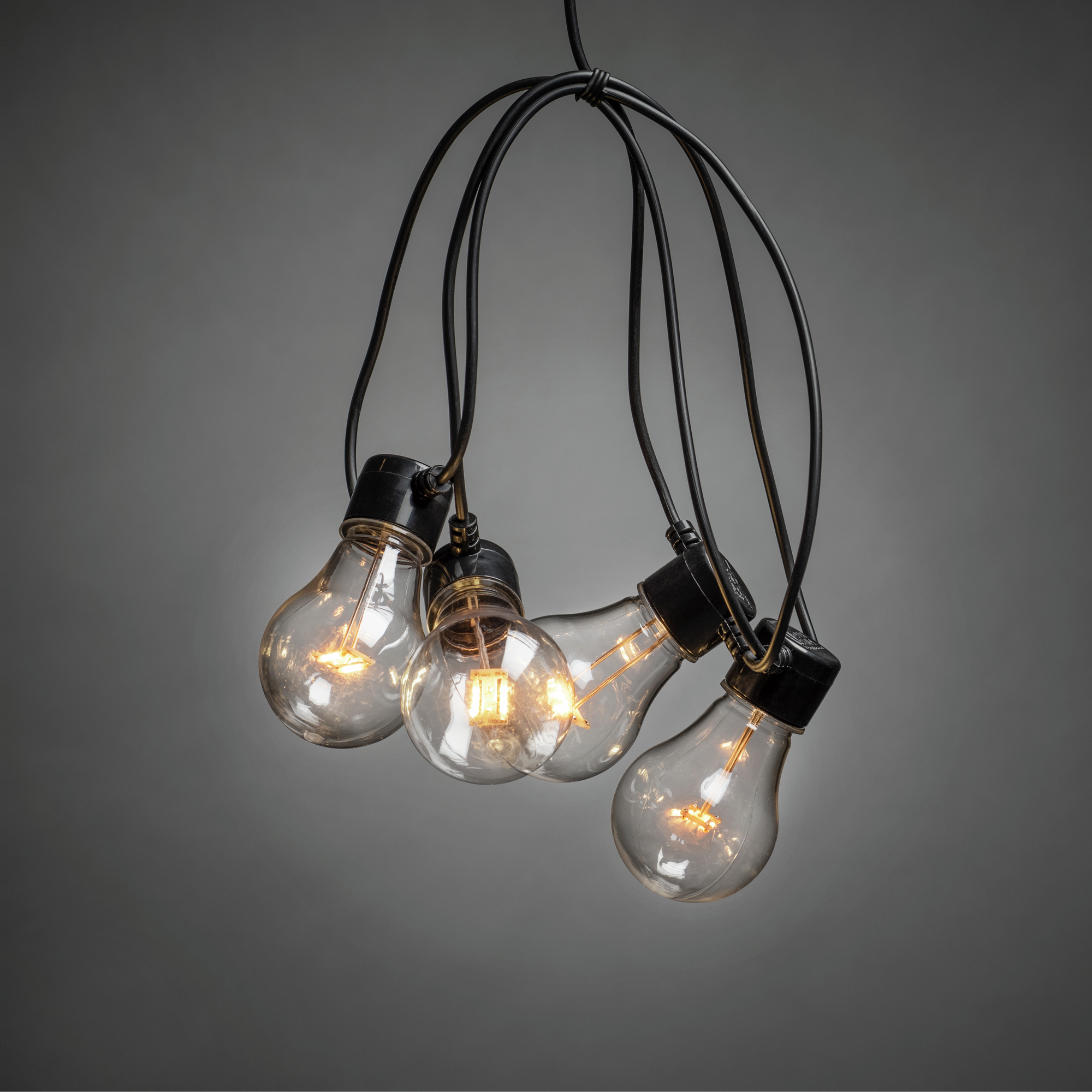 Ljusslinga Gnosjö Konstsmide 10st klara LED-lampor Amber 24V/IP44