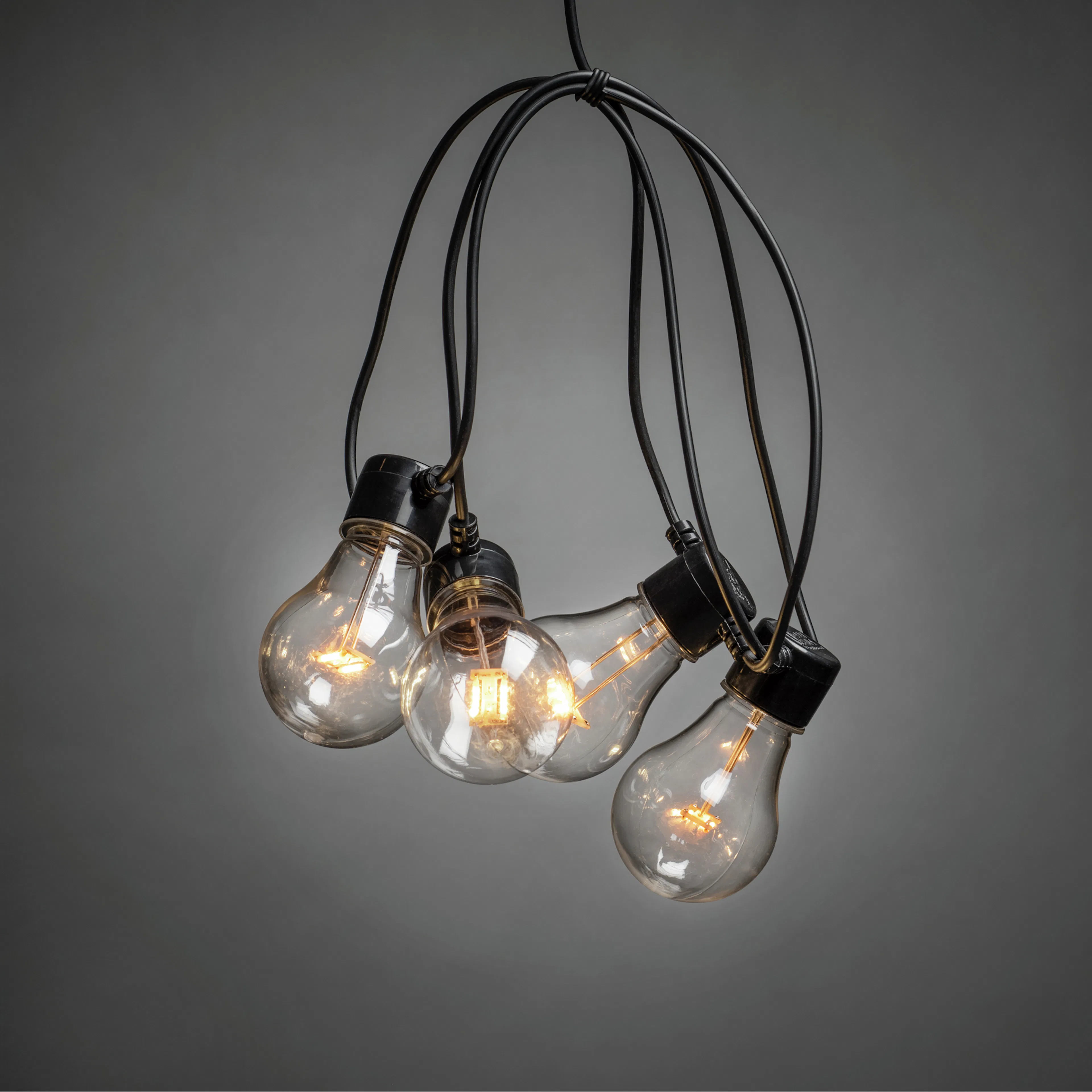 Ljusslinga Gnosjö Konstsmide 10st klara LED-lampor Amber 24V/IP44