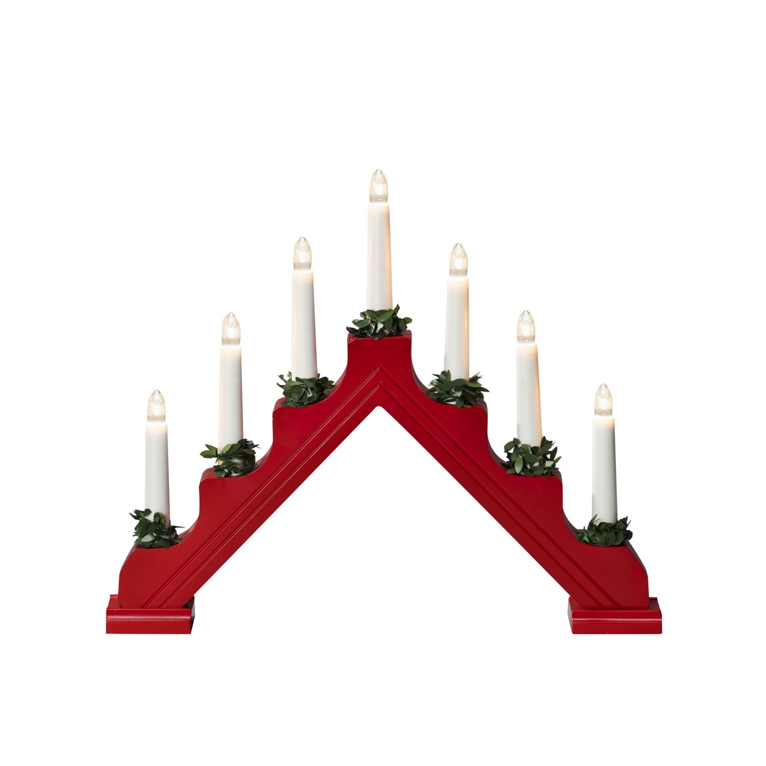 Adventsljusstake Gnosjö Konstsmide 7L Trä