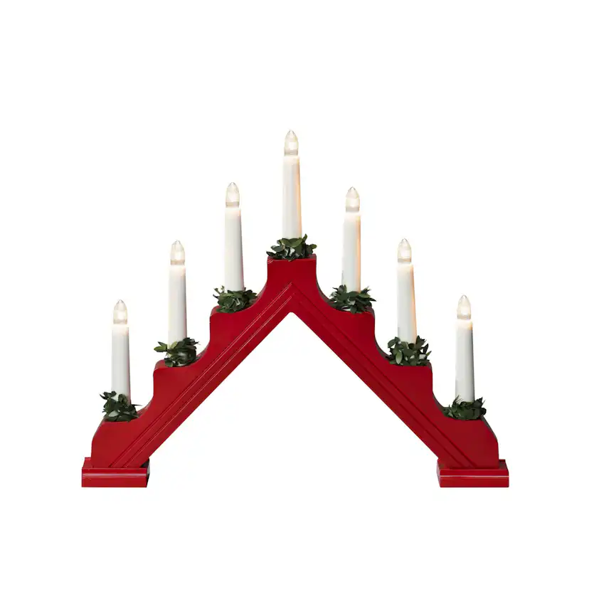 Adventsljusstake Gnosjö Konstsmide 7L Trä