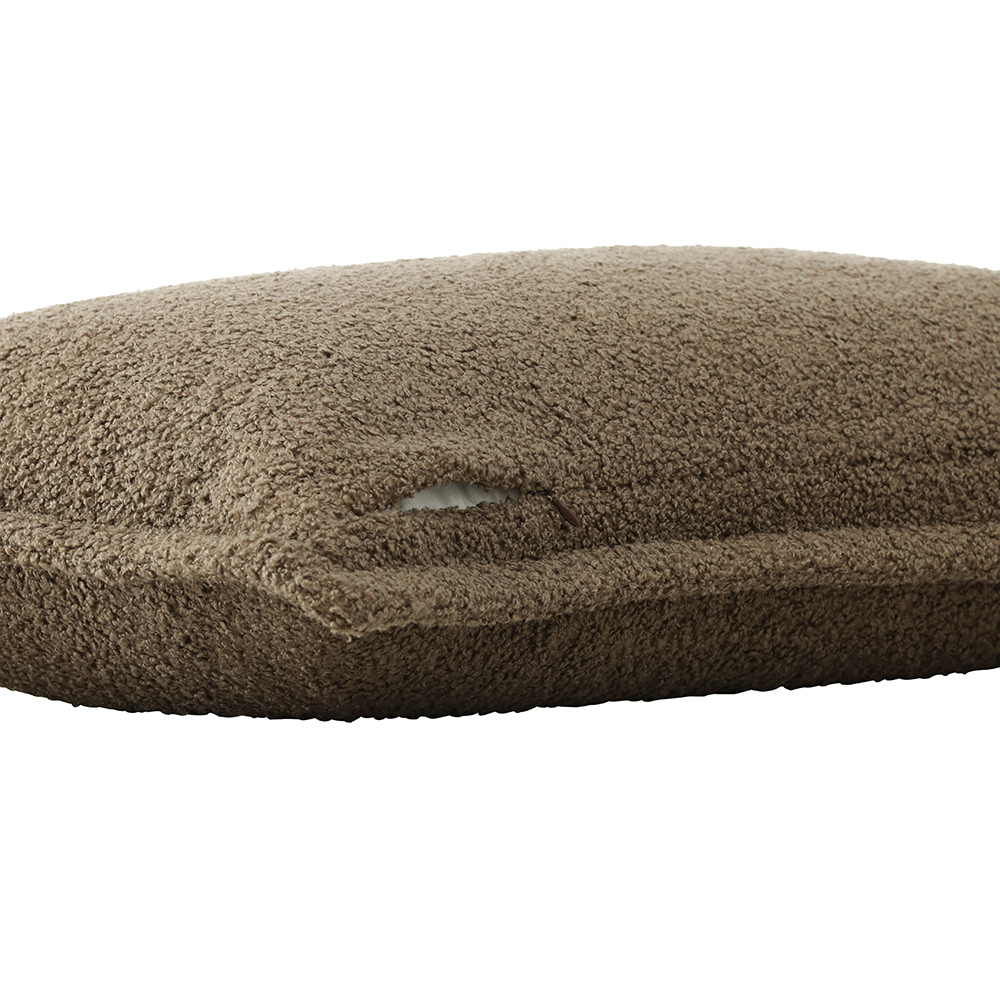 Tuva Cushion Cover Teddy fur - Brown Brun