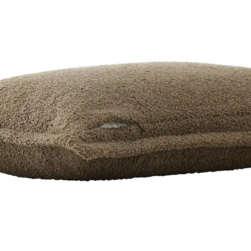 Tuva Cushion Cover Teddy fur - Brown Brun