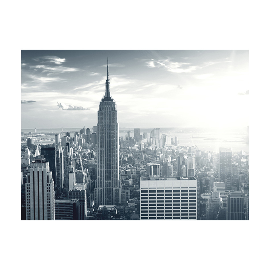 Fantastisk vy till New York Manhattan soluppgången 350x270 Storlek: 350x270 cm