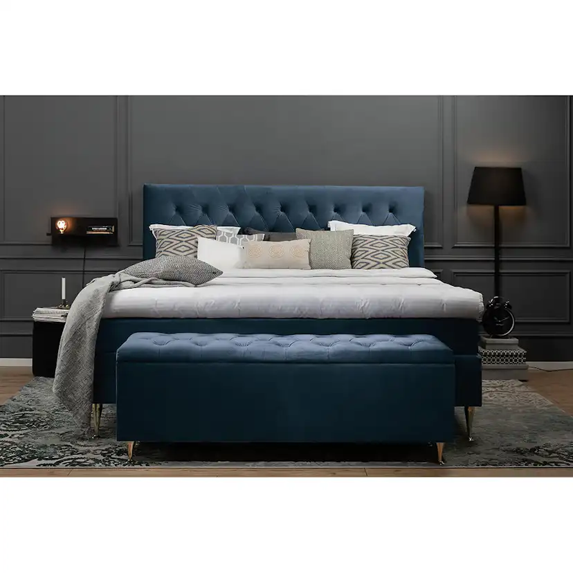 Kontinentalsäng Berg & Strand Royal Velvet 210x210 med Sänggavel