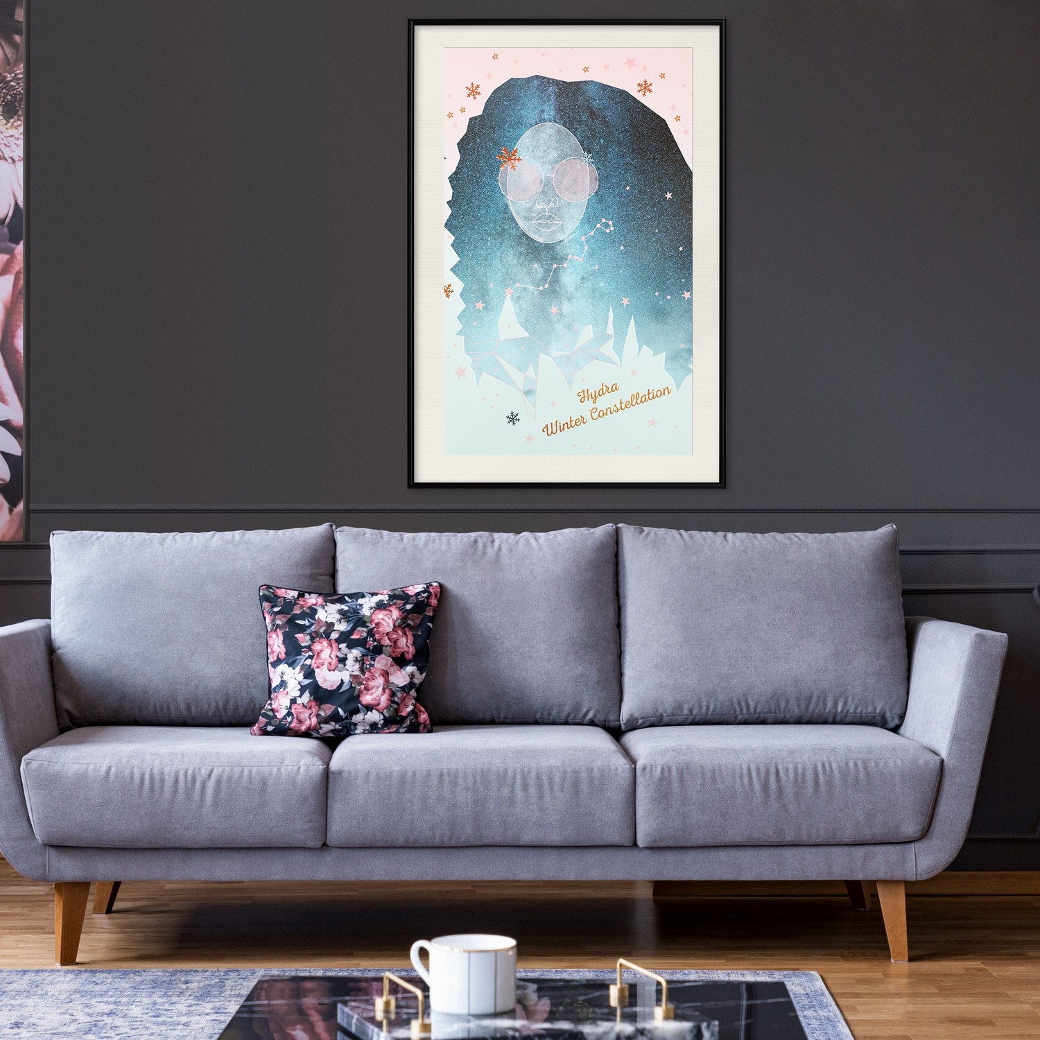 Poster Artgeist Affisch Hydra Winter Constellation