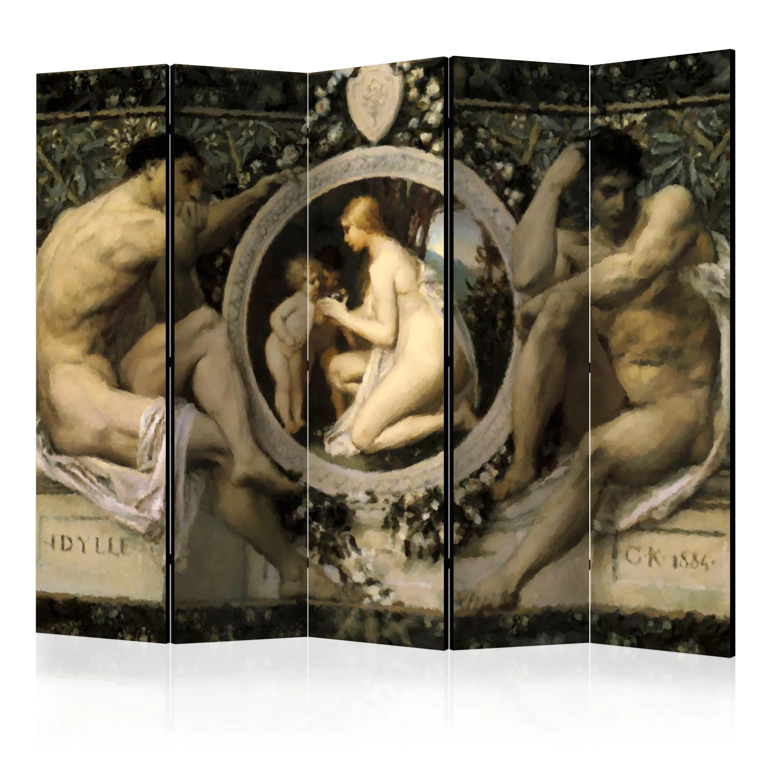 Rumsavdelare Skärmvägg Arkiio Idyll Gustav Klimt II 225x172 cm