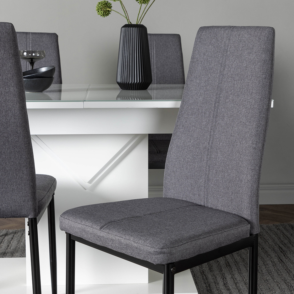 Matgrupp Venture Home Pluto med 4 Petra Stolar