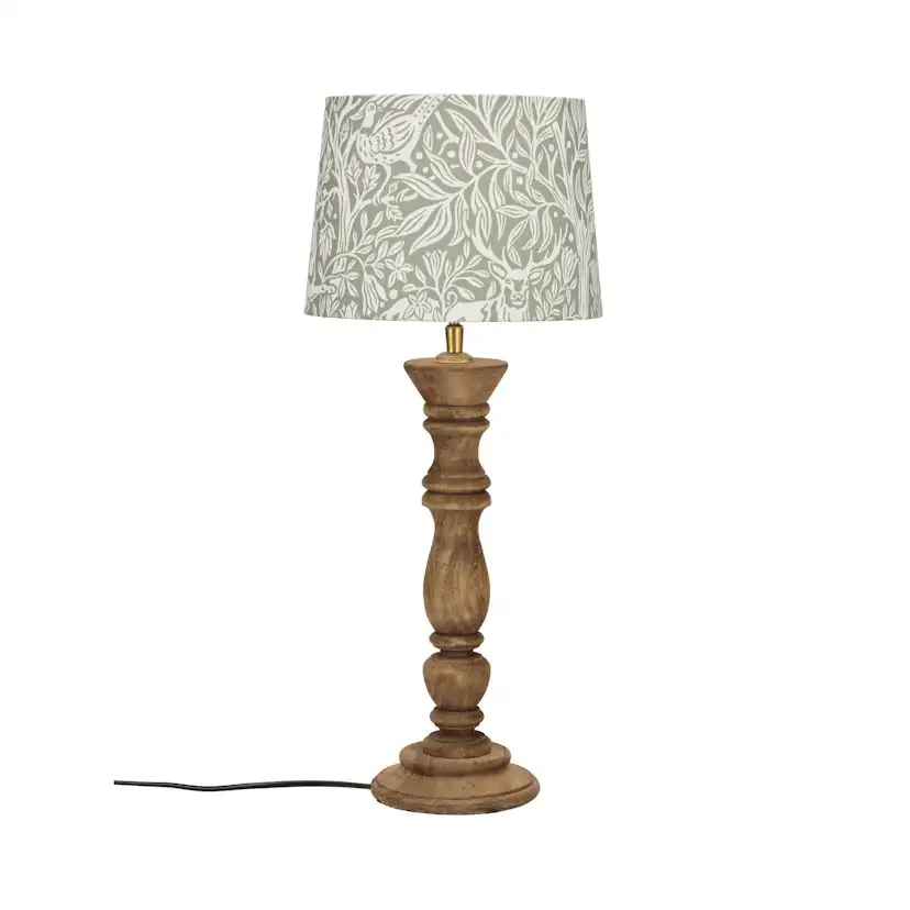 Bordsslampa PR Home Lodge Lampfot i Trä med Lampskärm