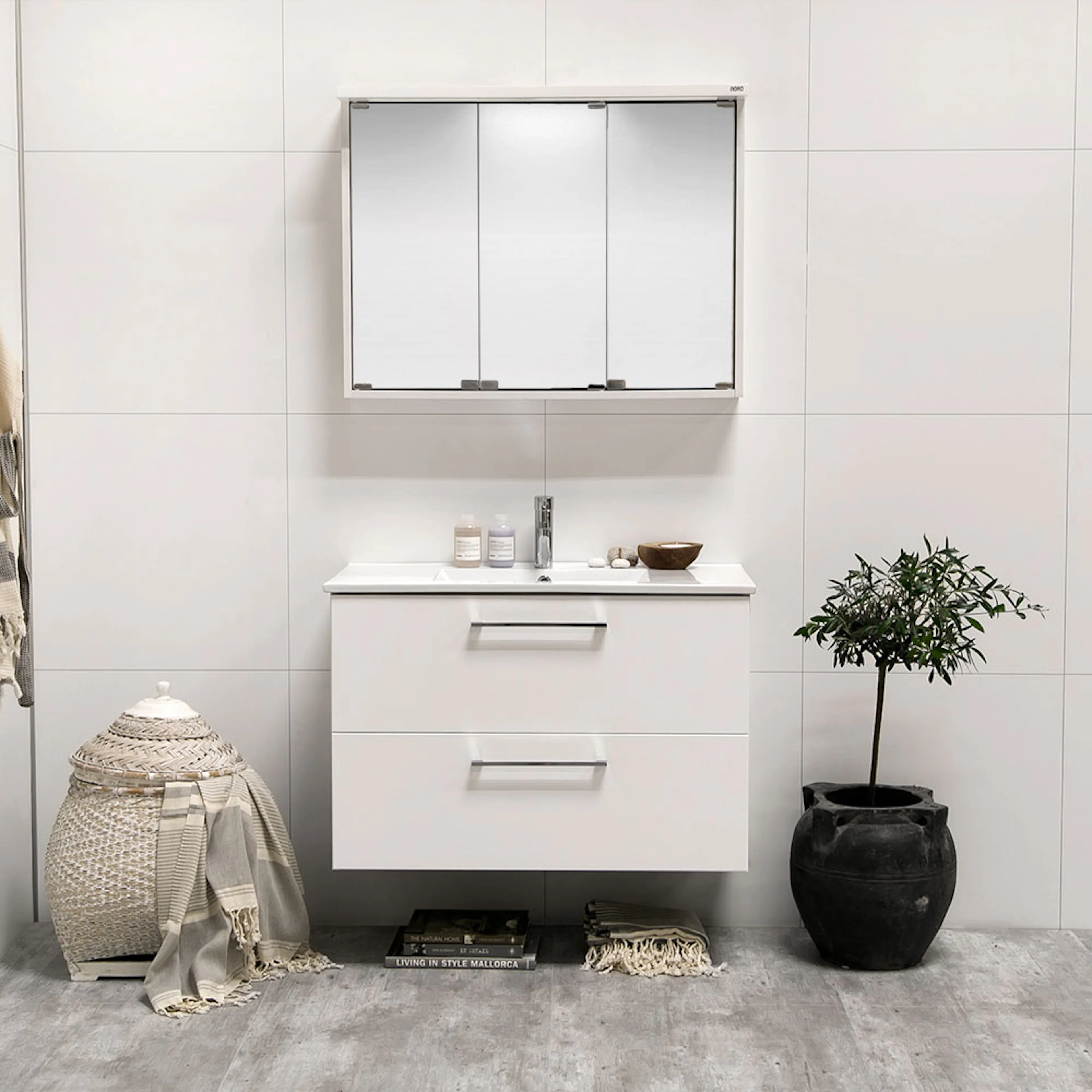 Tvättställsskåp Noro Home Vit