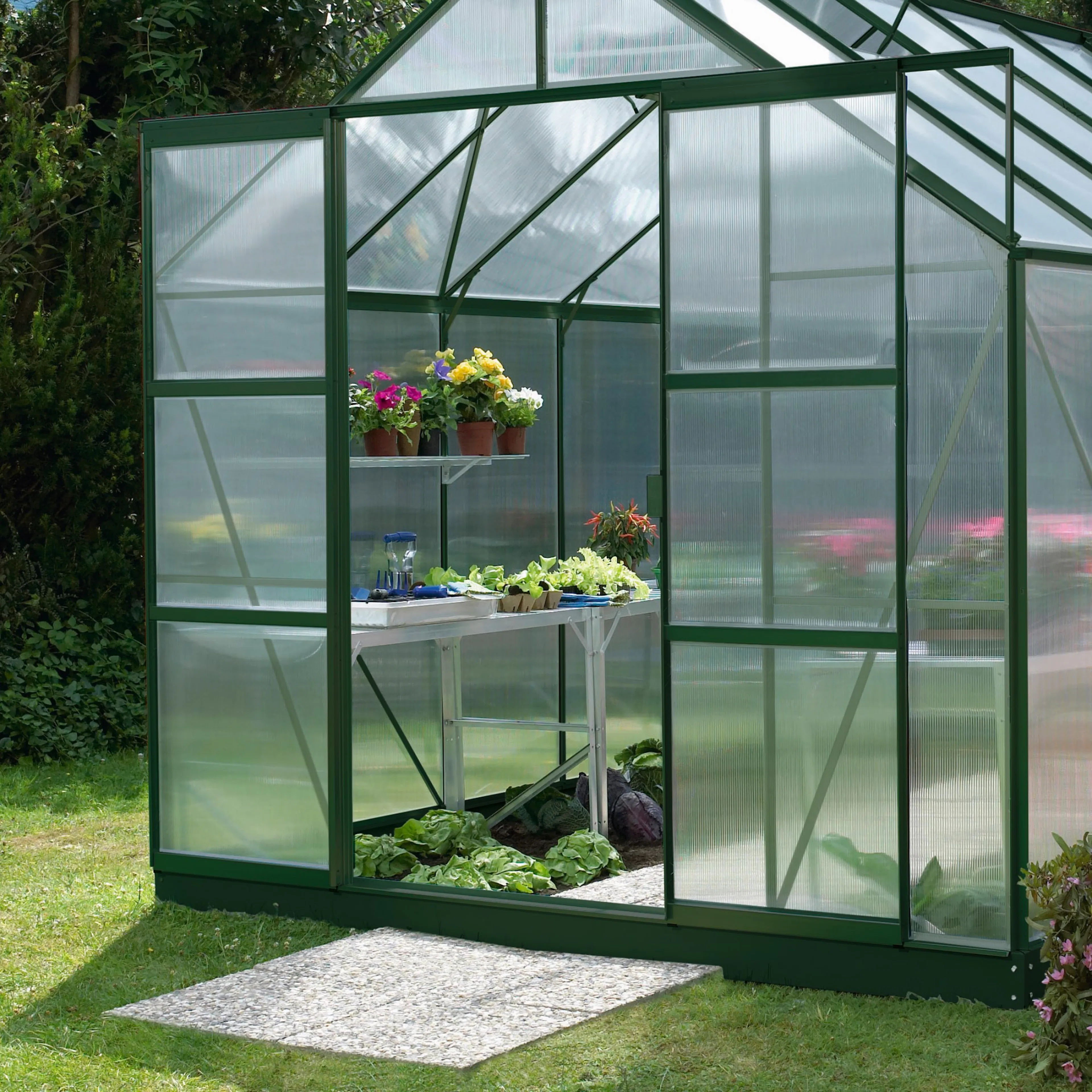 VITAVIA MERKUR DUBBELDÖRRAR GRÖN / EKSKL. GLAS Grön