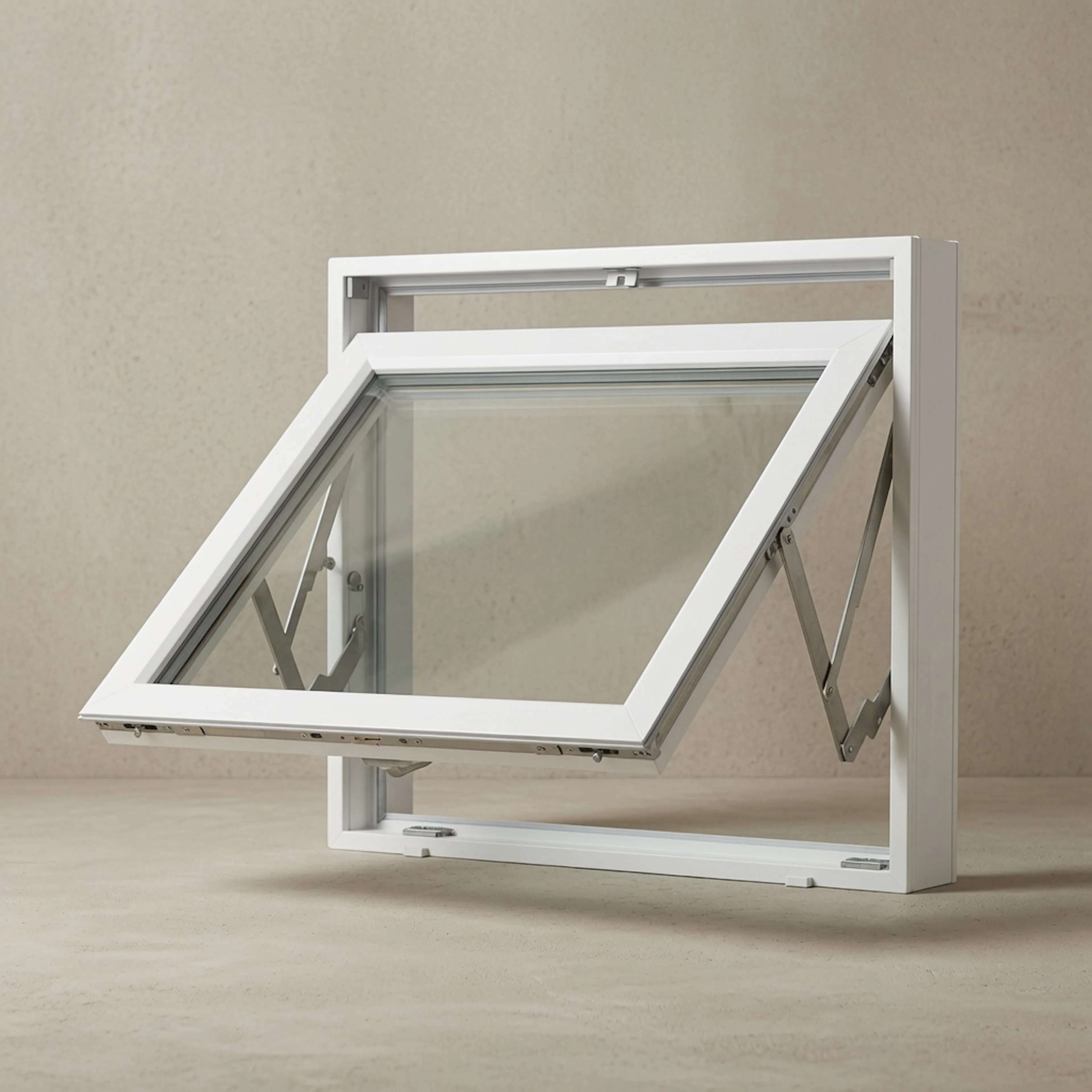 Vridfönster Sveafönster Stabil PVC 3-glas Vit