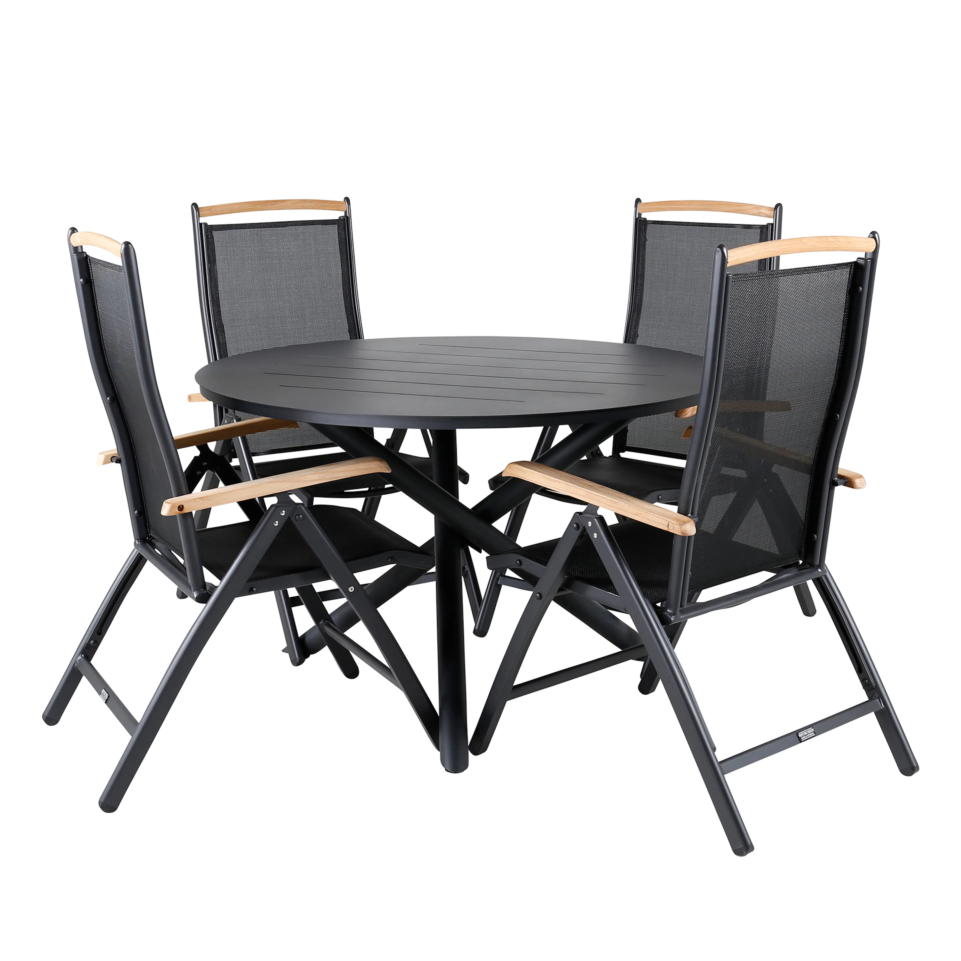 Matgrupp Venture Home Ande med 4 Palle Matstolar