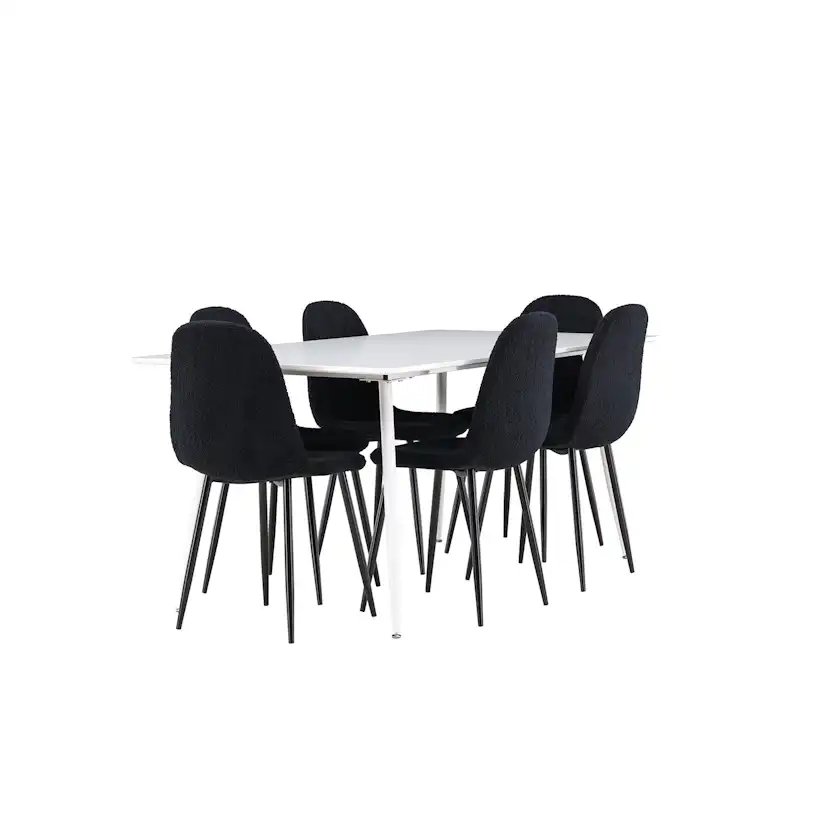 Matgrupp Venture Home Silar 180 med 6 st Polar Stolar Teddy