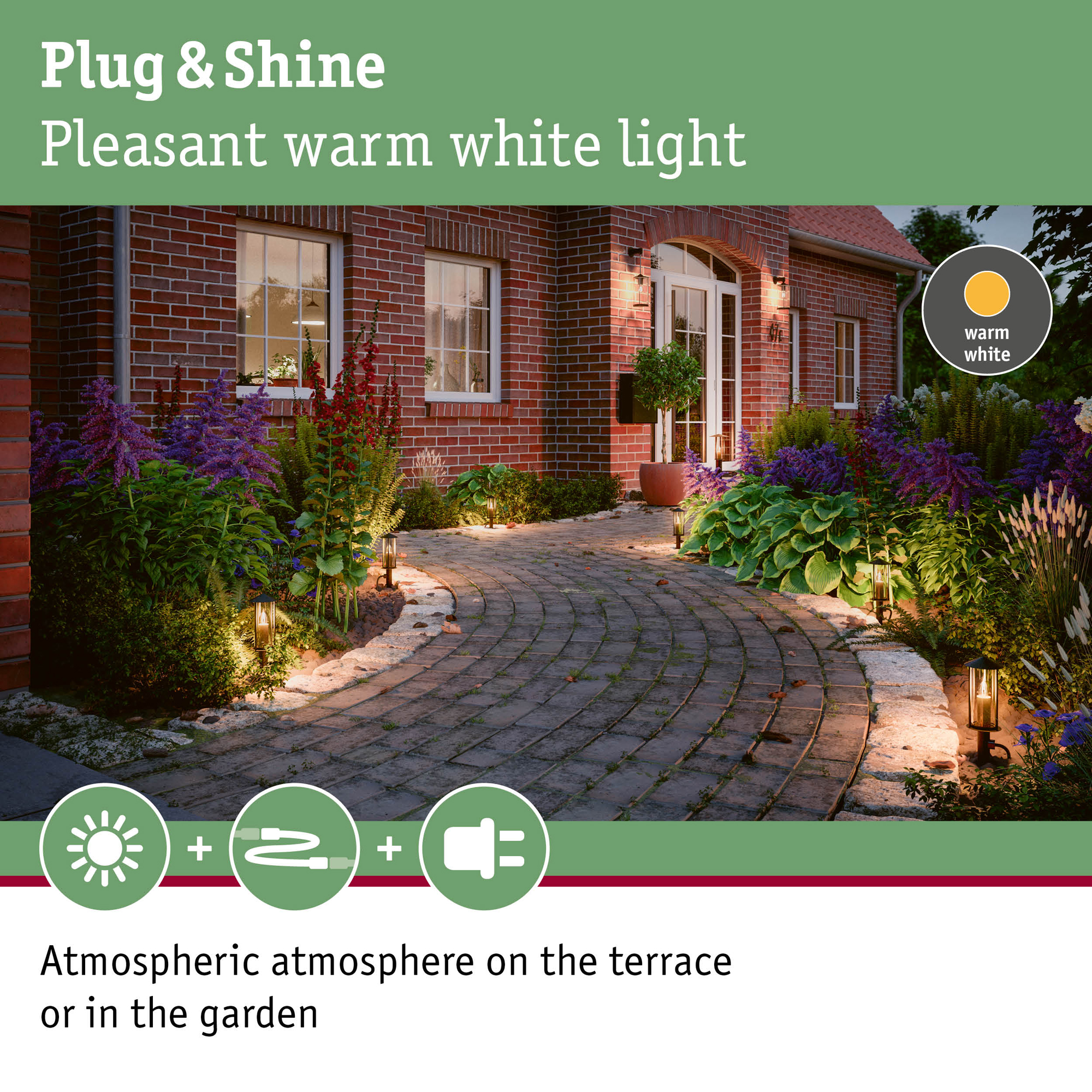 Pollare LED Paulmann Classic Mini Plug & Shine IP44 24V