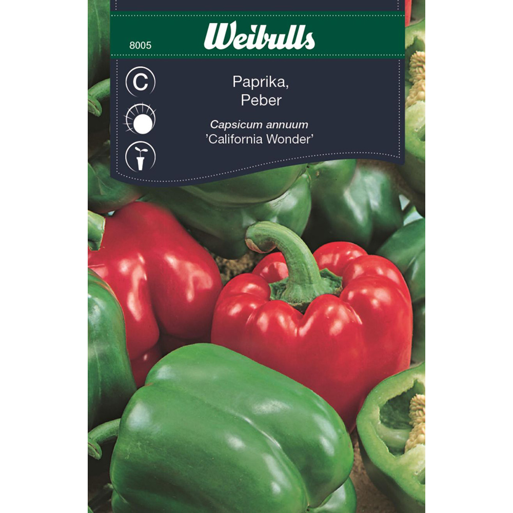 Frö Paprika Weibulls California Wonder