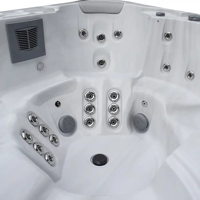 Spabad Westerbergs Viken 61 Jets Vit med Extra Tjockt Termolock