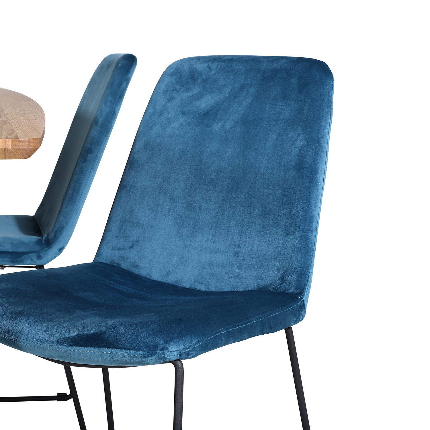 Matgrupp Venture Home Ina med 4 Muscot Stolar Sammet