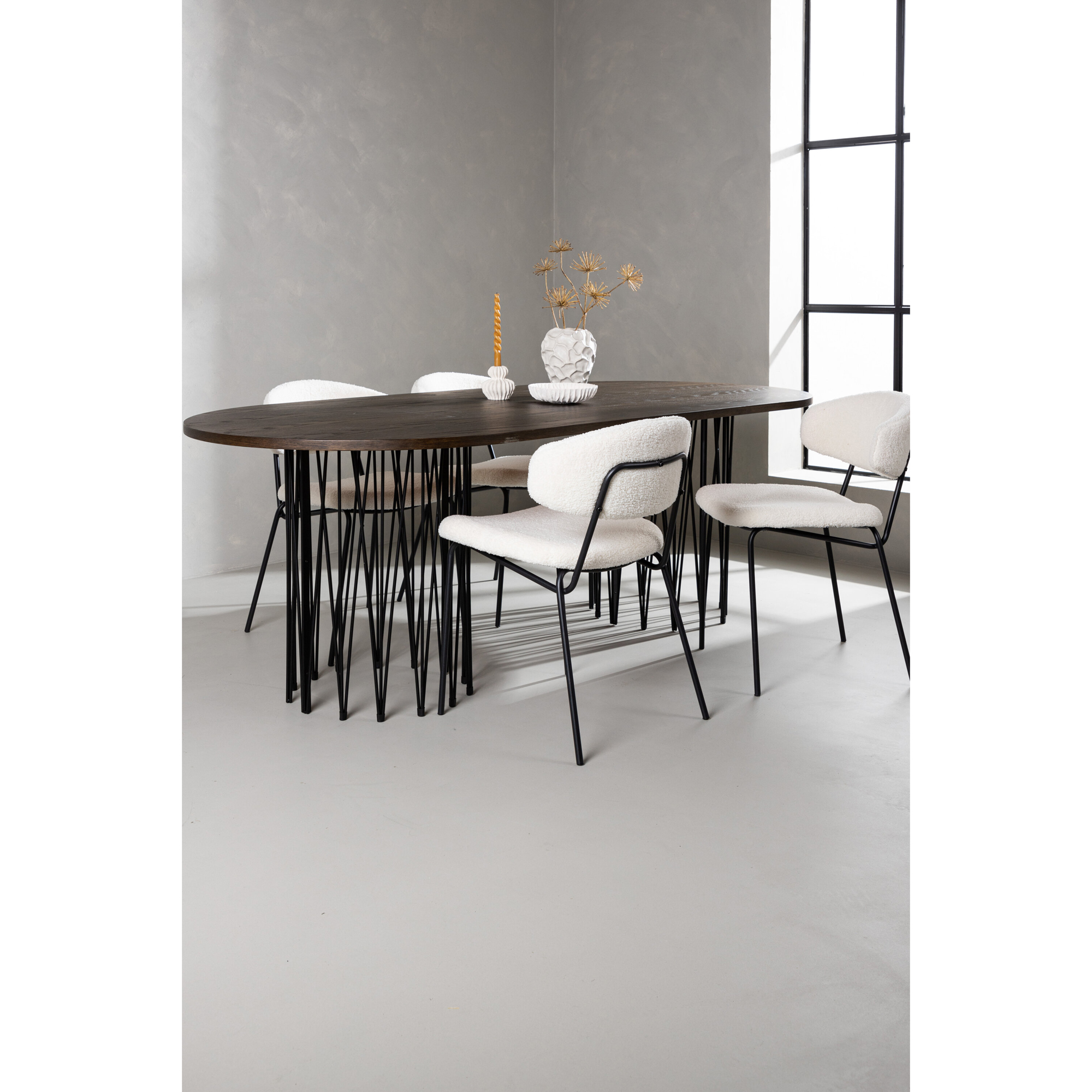 Matgrupp furniture/fashion Stone med 4 Chico Stolar