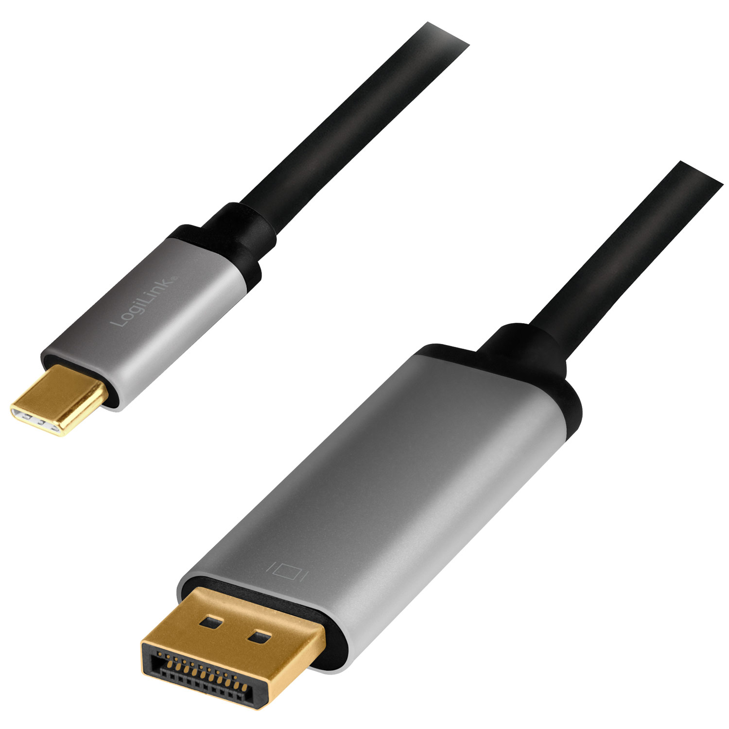 Kabel LogiLink USB-C till DisplayPort 4K/60Hz Aluminium 1,8 m
