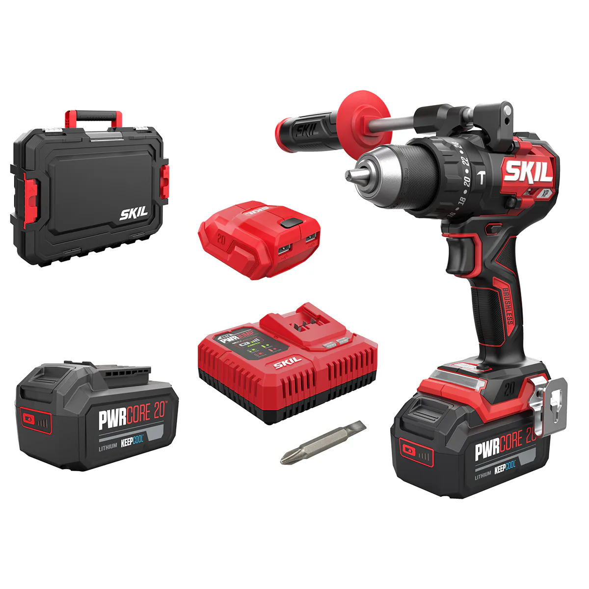 Slagborr/skruvdragare SKIL 3085 HB Batteridriven Kolborstfri