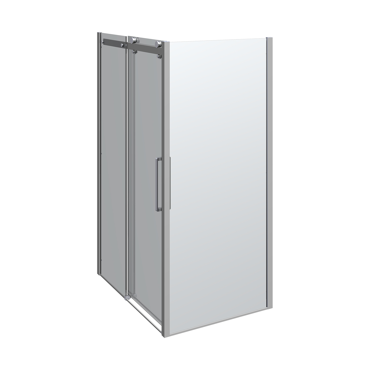 Deluxe skjutdörr med 1 fast vägg, vändbar, 120x90 cm 1200x900 mm