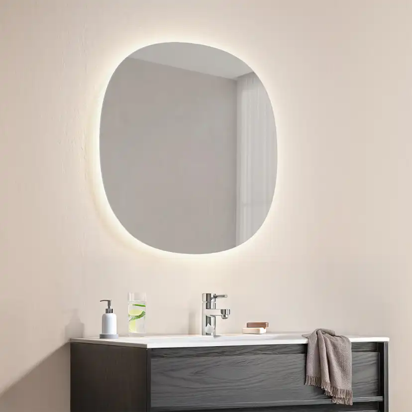 Spegel Bathlife Skimra Rund