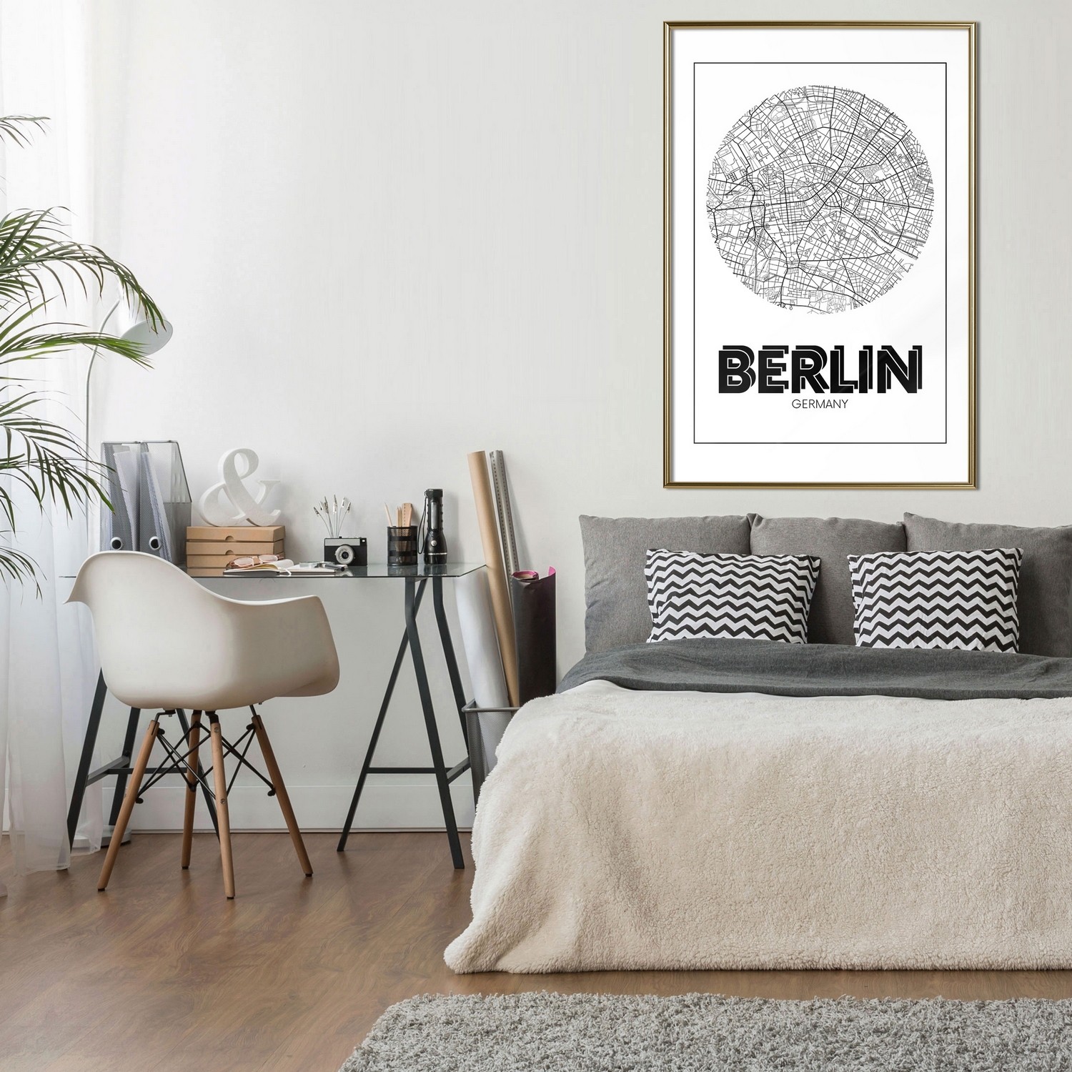 Poster Artgeist Affisch Retro Berlin