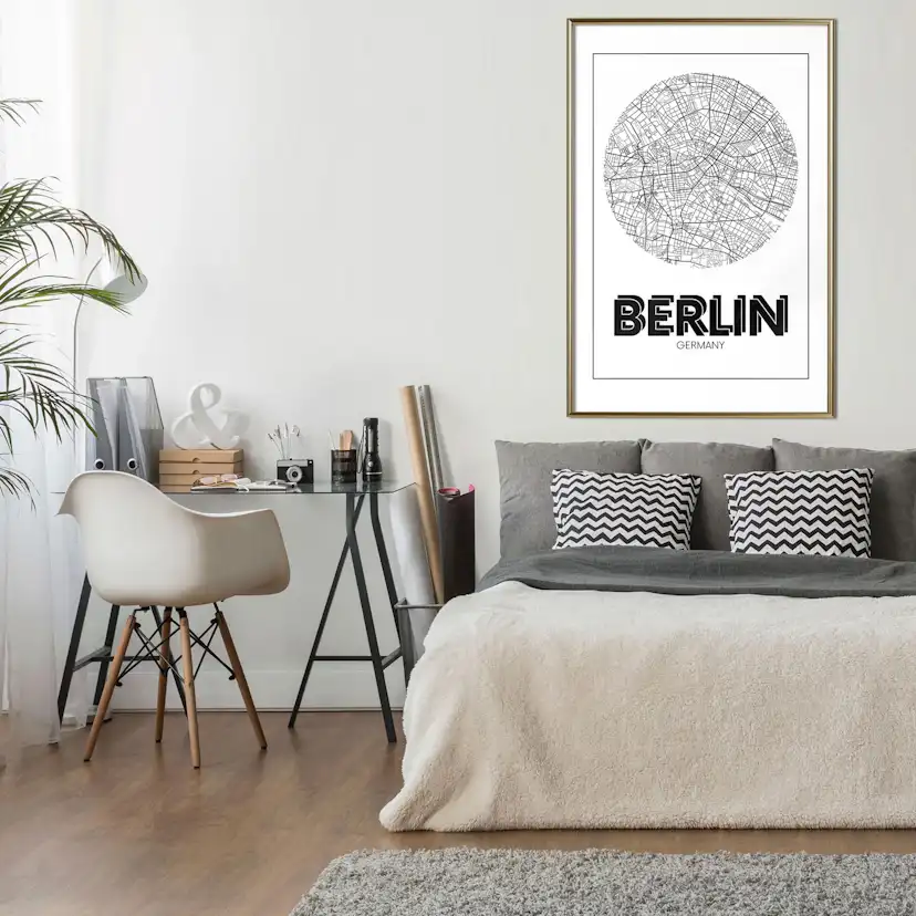 Poster Artgeist Affisch Retro Berlin