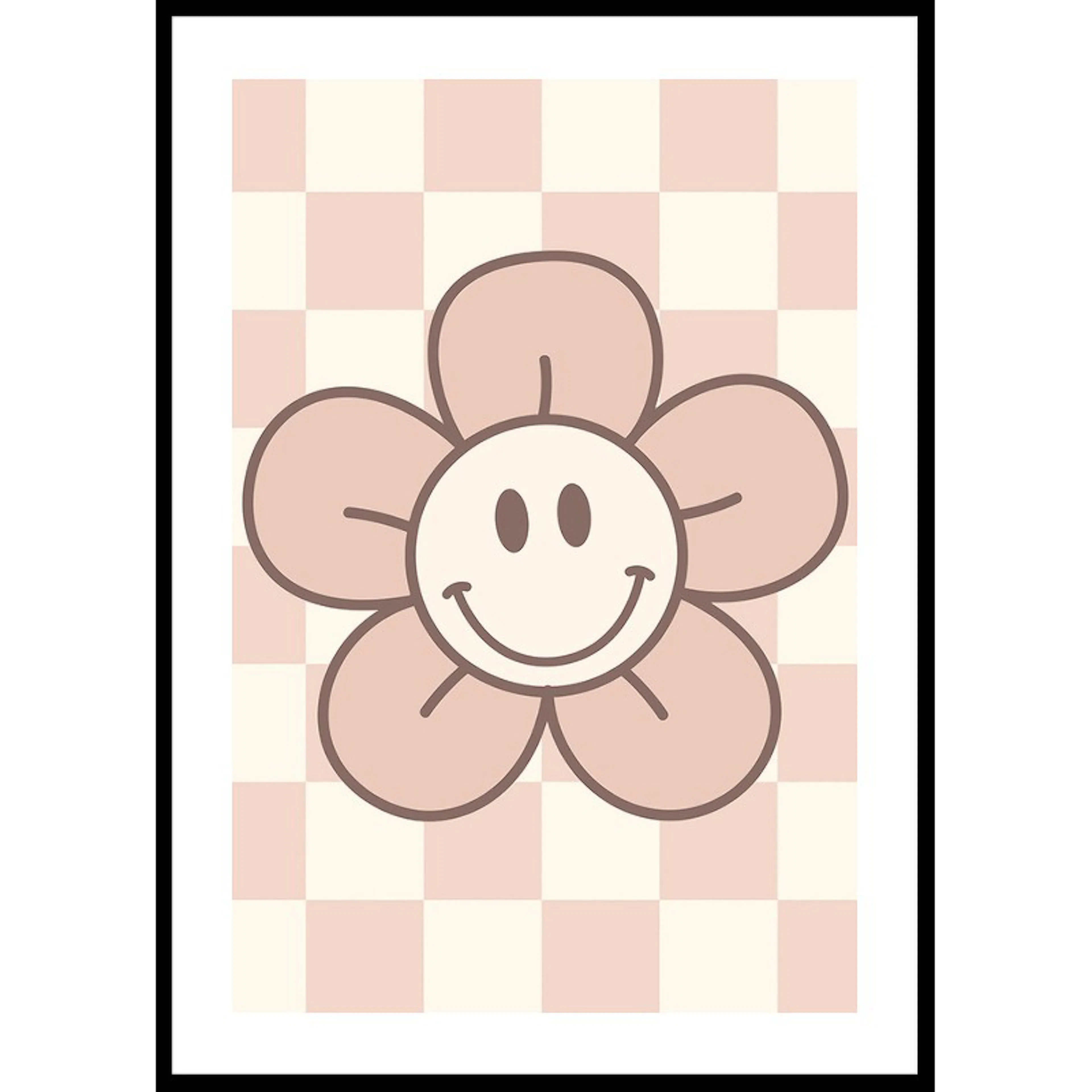 Pink Smiley Flower 50x70 50x70 cm