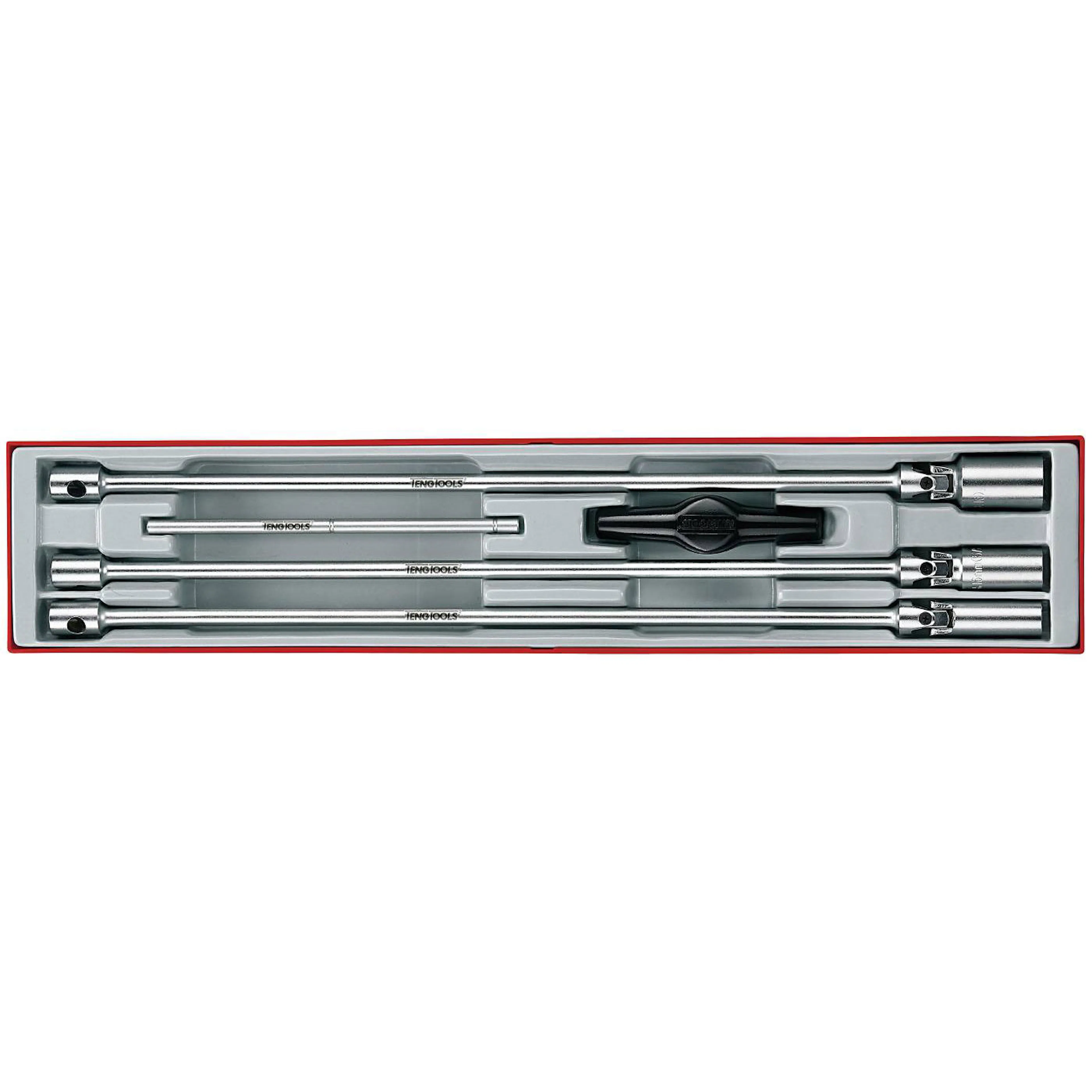 Tändstiftshylssats 5 delar med 3/8 tum fäste Teng Tools TTXTB05