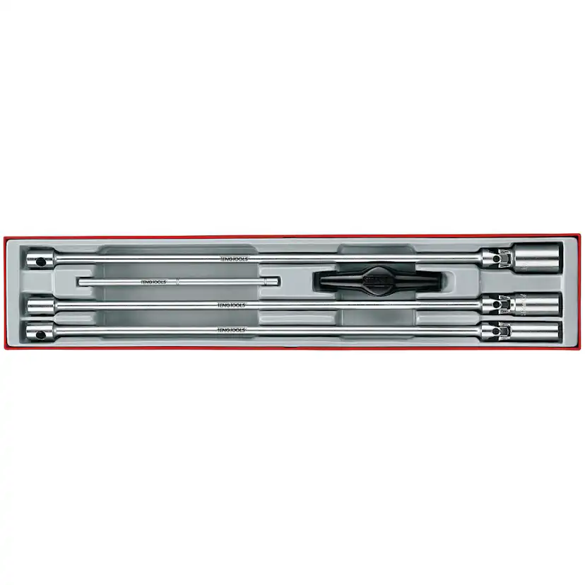 Tändstiftshylssats 5 delar med 3/8 tum fäste Teng Tools TTXTB05