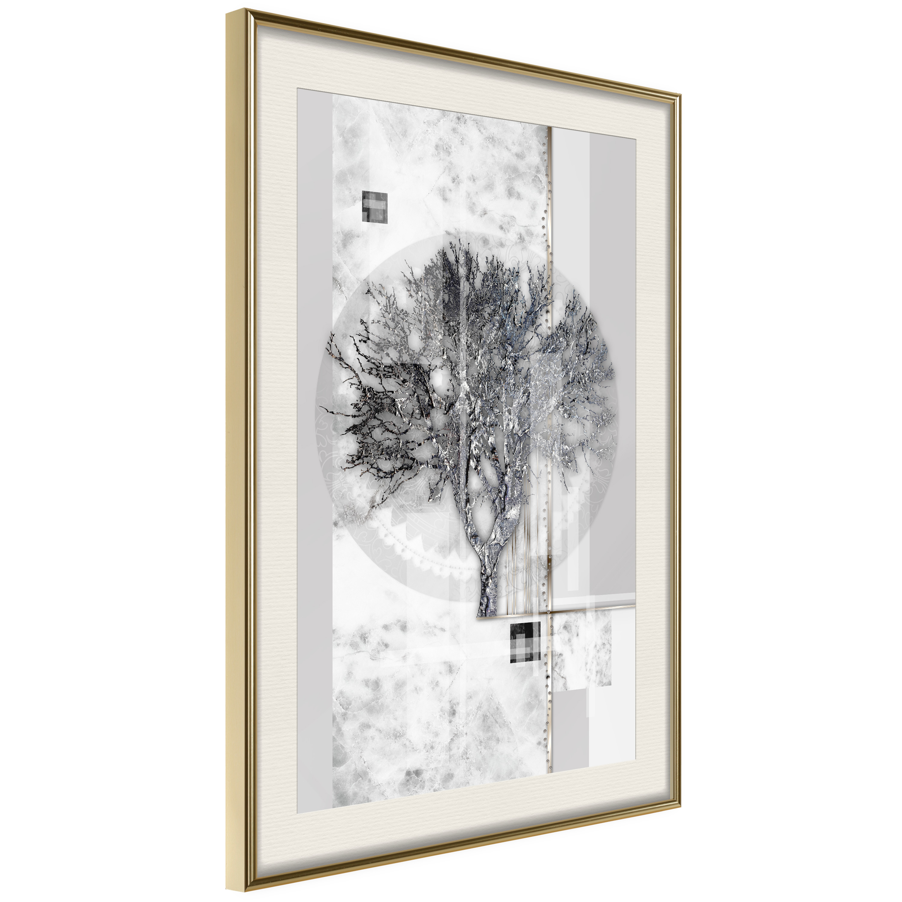 Poster Artgeist Affisch Silver Tree