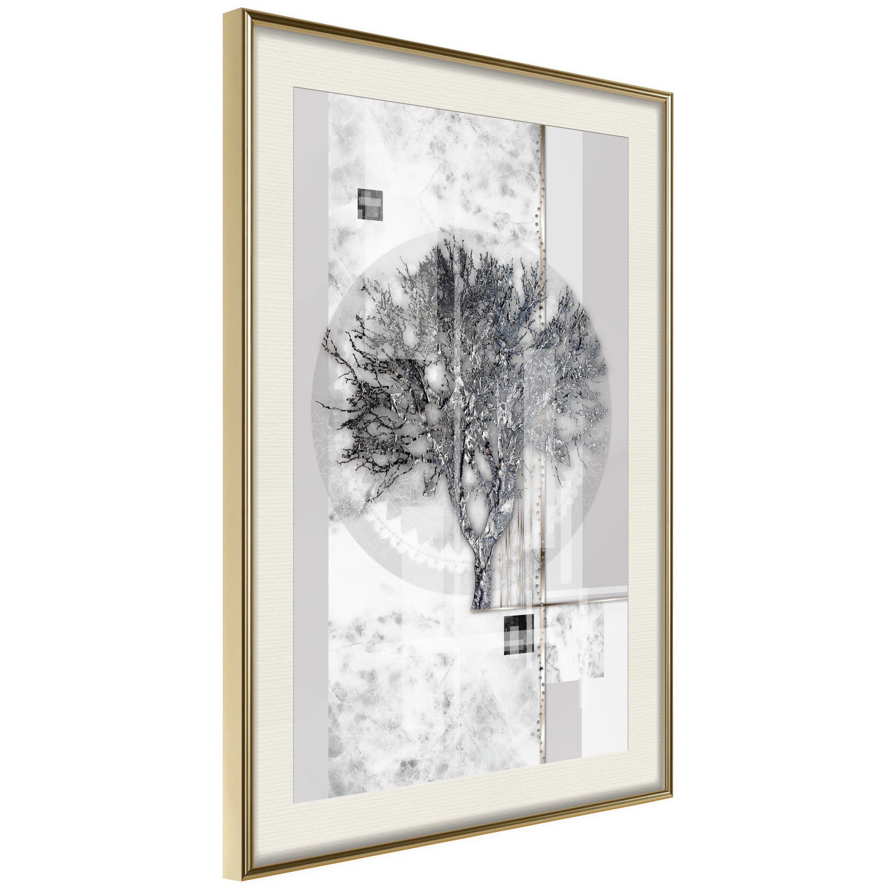 Poster Artgeist Affisch Silver Tree