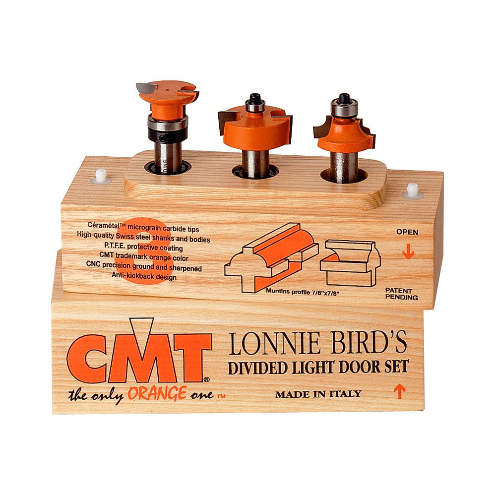 Frässet CMT Orange Tools Spröjs 3 delar 22,2 mm K8