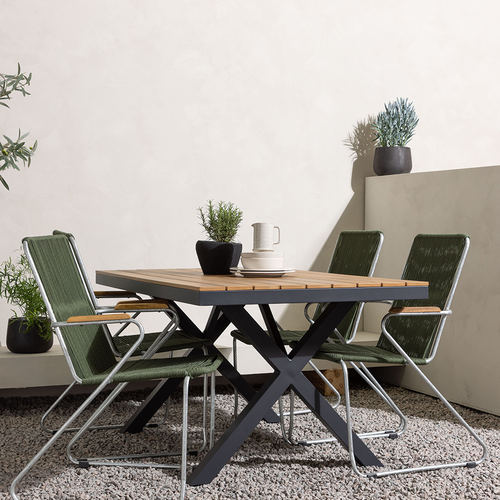 Matgrupp Venture Home Garcia Bord med 4 Bois Stolar