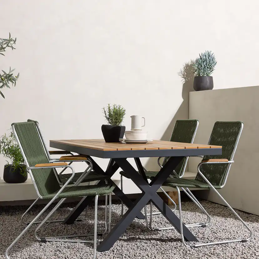 Matgrupp Venture Home Garcia Bord med 4 Bois Stolar
