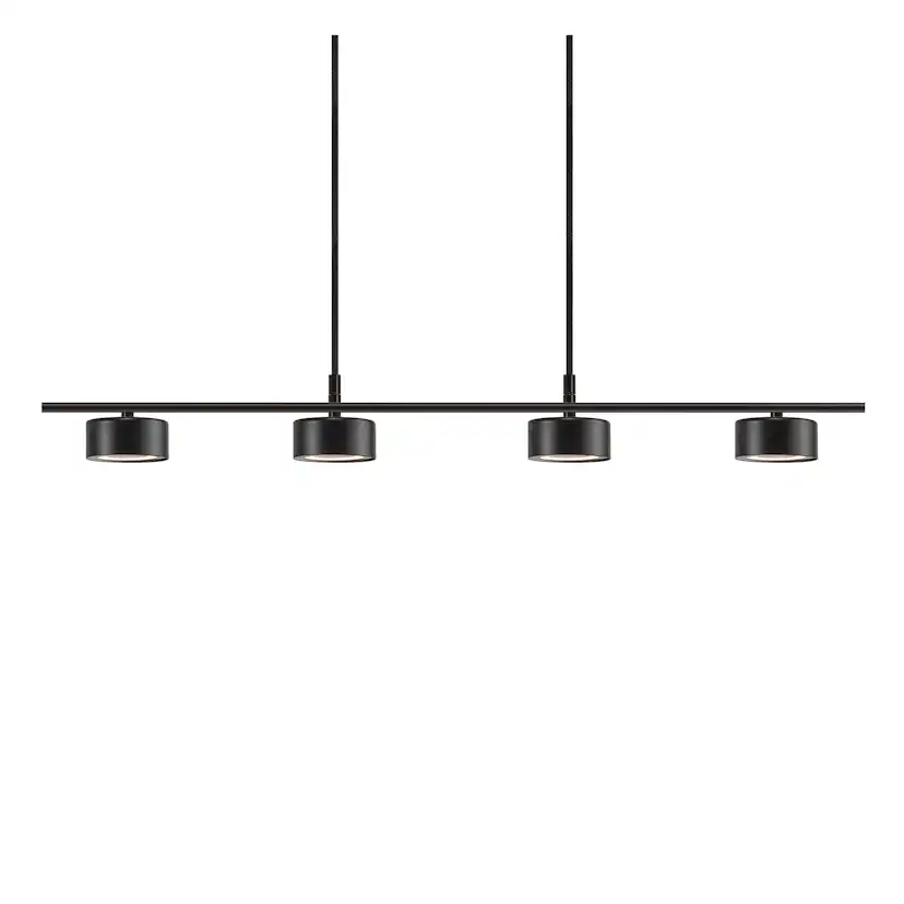 Taklampa Nordlux Clyde Svart 4L Pendel med LED