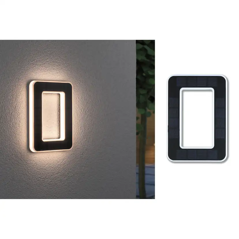 Fasadbelysning Solcell LED Paulmann Husnummer 0-9 med belysning inkl. utbytbart batteri IP44
