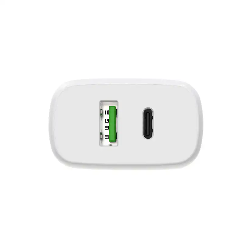 Laddare GEAR 220V 1xUSB-C + 1xUSB-A PD/PPS 30W + 18W QC