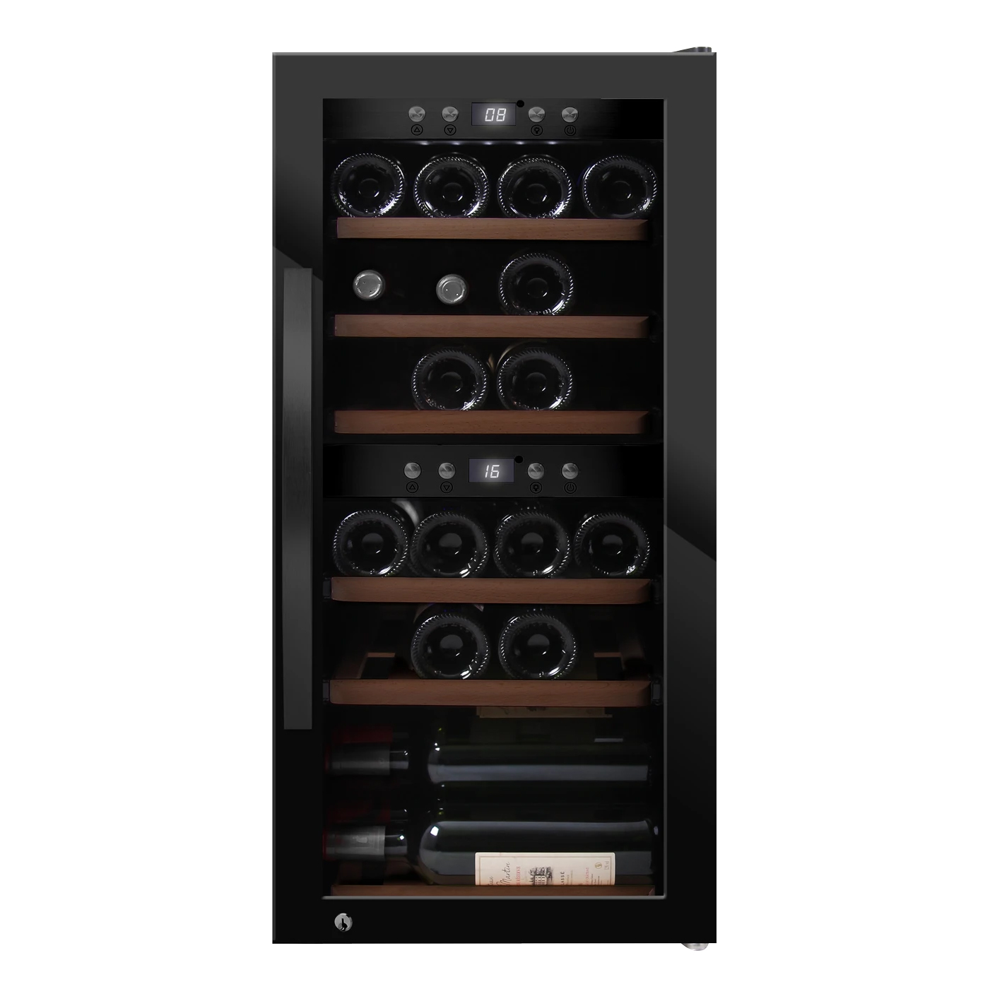 Fristående vinkyl mQuvée WineExpert 24 Fullglass Black