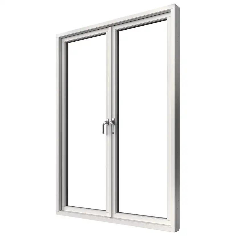Parfönsterdörr Elitfönster Elit Retro 3-Glas Helglasad Aluminium