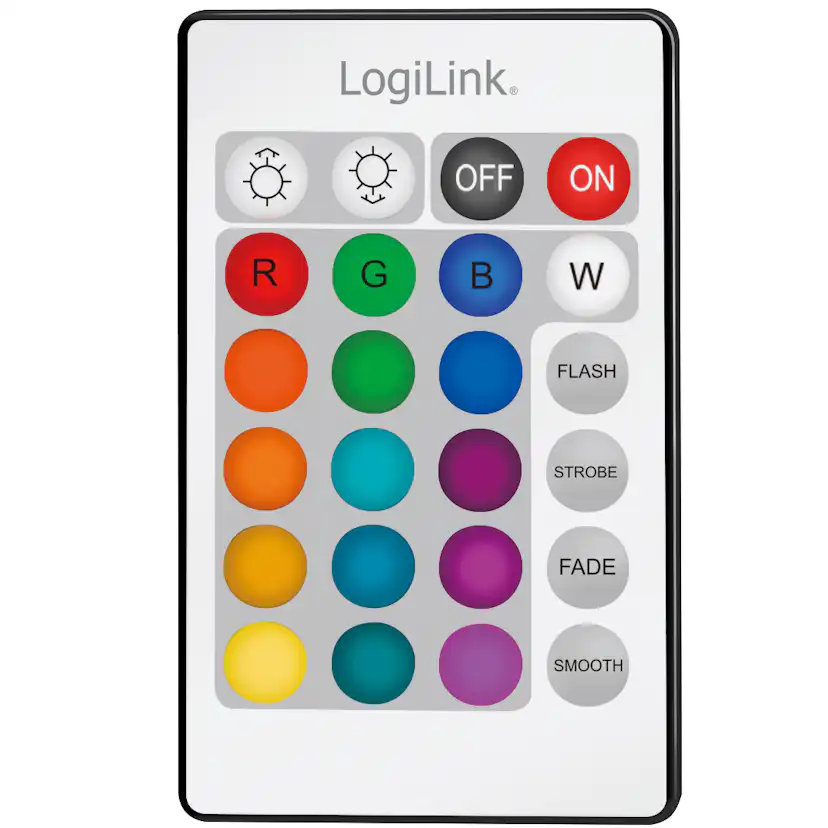 RGB LED-strip LogiLink Med Fjärr 3 m