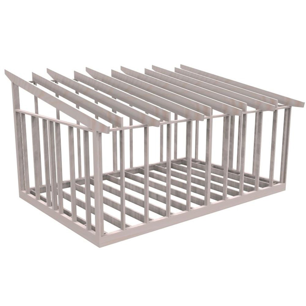 Attefallsstomme Byggstommar 10 grader 6000x3940 mm Lösvirke