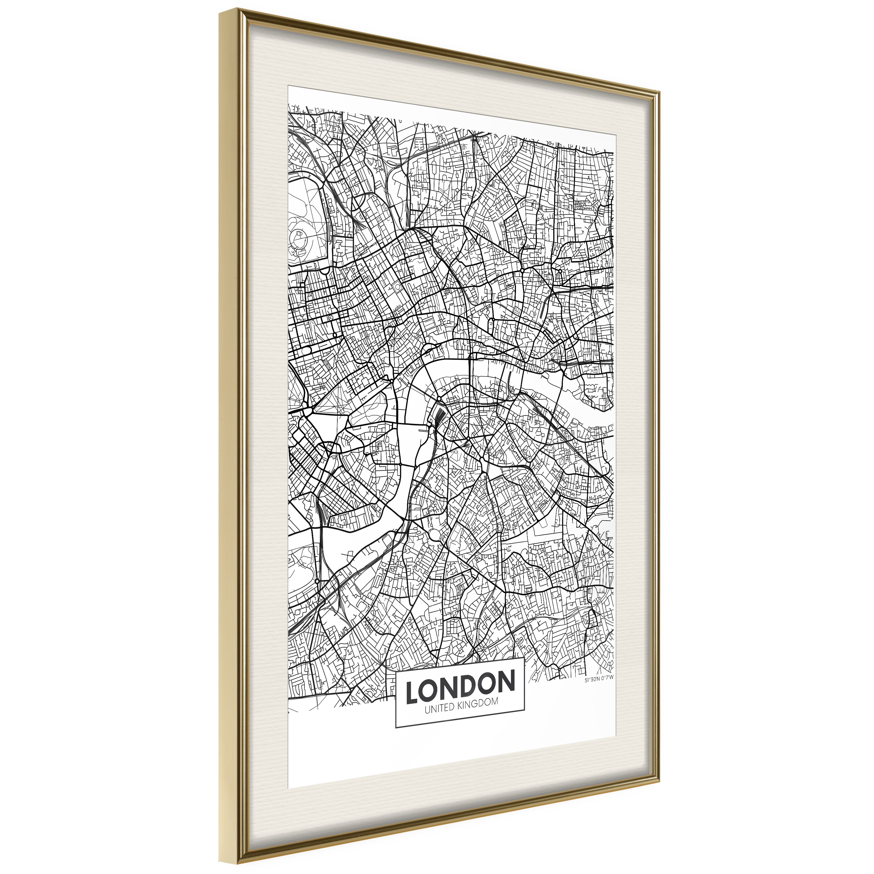 Poster Artgeist Affisch Map of London