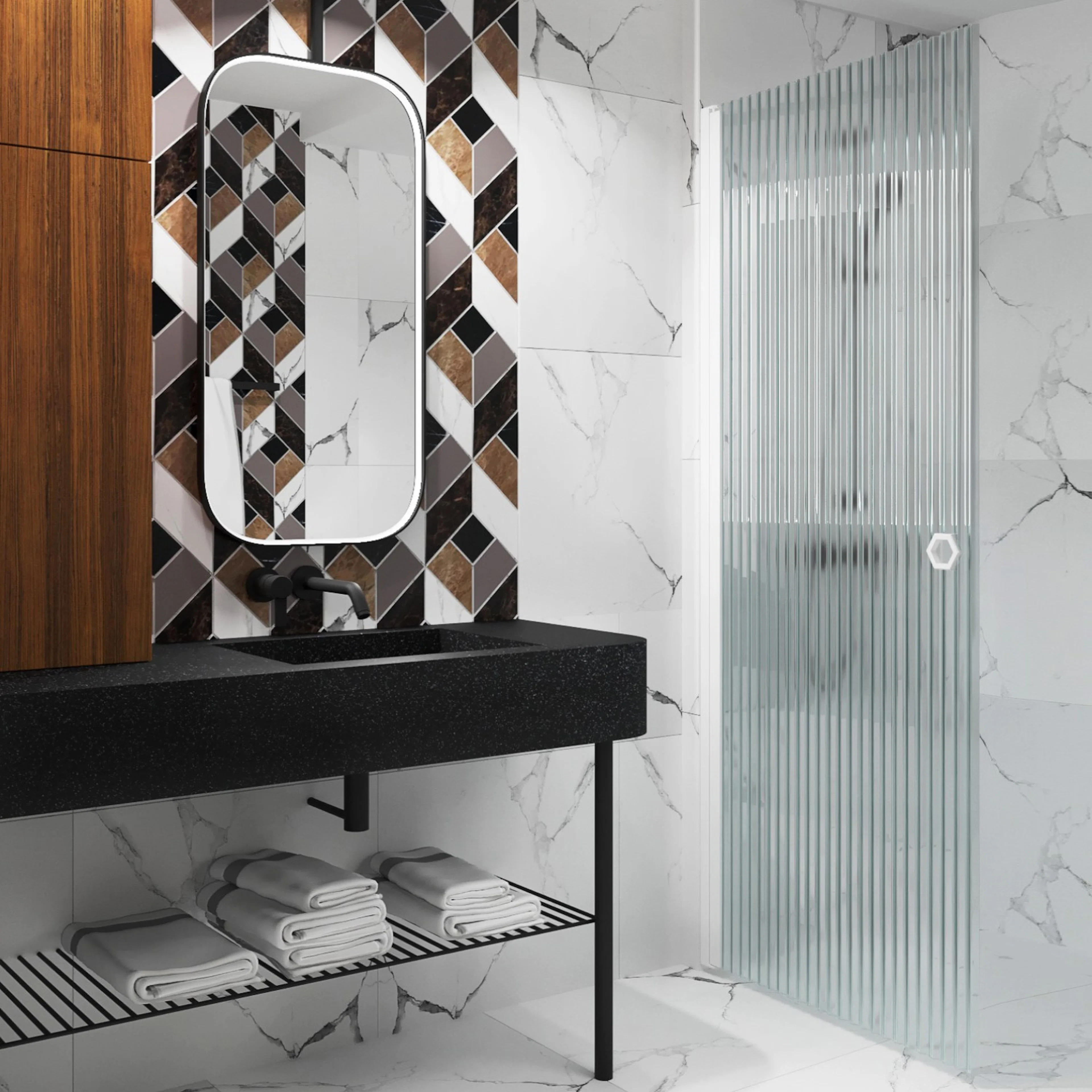 Forma 302 385x2025 mm, Reeded, Vita Profiler